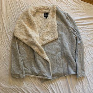 Dolce Cabo Faux Fur Lined Grey Sweater